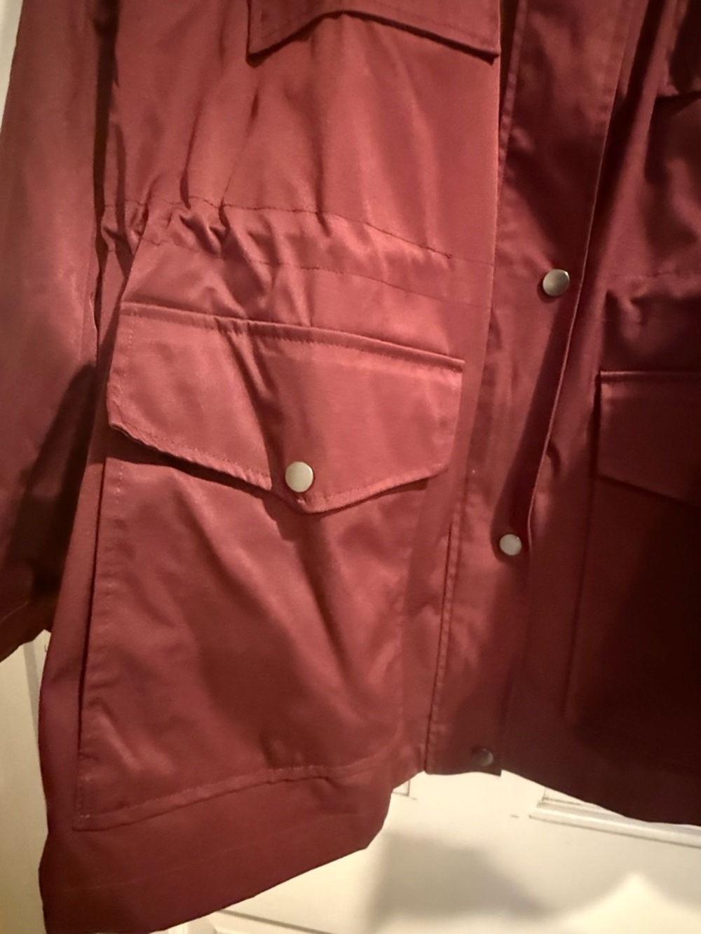 Lane Bryant Women’s Utility Jacket in Burgundy - Picture 4 of 9